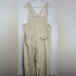 Smash & Tess x JRC buttercream stripe,The Baking Romper, New, folded hem in M